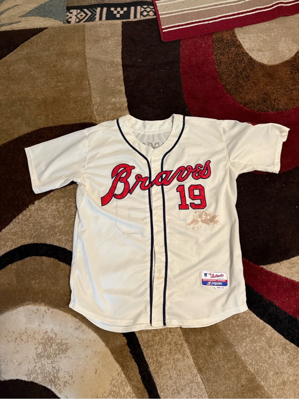 MLB vintage Atlanta Braves baseball jersey vintage rare size 40